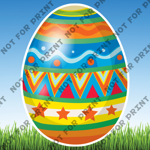 ACME Yard Cards Large Easter Eggs #071