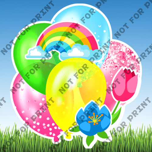 ACME Yard Cards Large Fantasy Balloon Bundles #047