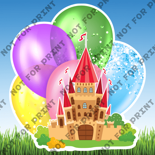 ACME Yard Cards Large Fantasy Balloon Bundles #059