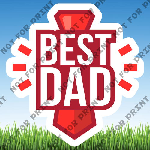ACME Yard Cards Large Father's Day Word Flair #003
