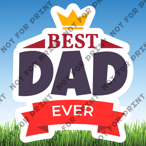 ACME Yard Cards Large Father's Day Word Flair #004