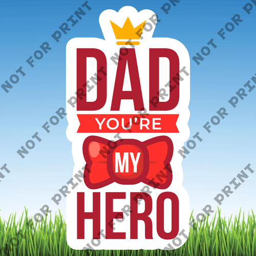 ACME Yard Cards Large Father's Day Word Flair #006