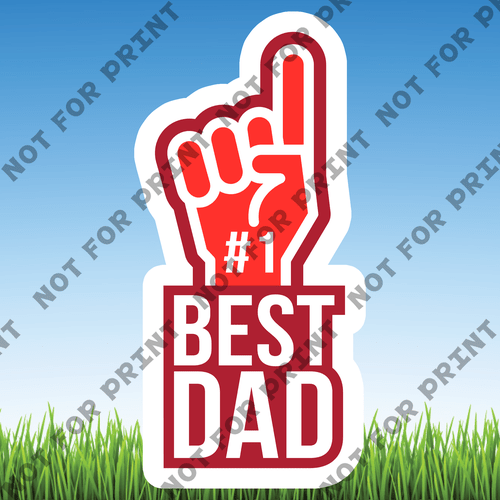 ACME Yard Cards Large Father's Day Word Flair #007