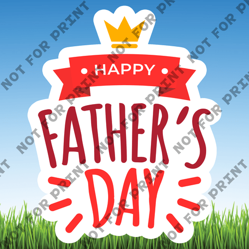 ACME Yard Cards Large Father's Day Word Flair #008