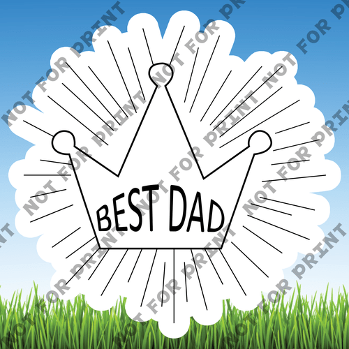 ACME Yard Cards Large Father's Day Word Flair #010