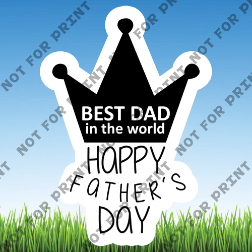 ACME Yard Cards Large Father's Day Word Flair #011