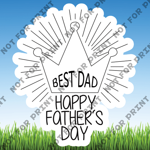 ACME Yard Cards Large Father's Day Word Flair #012
