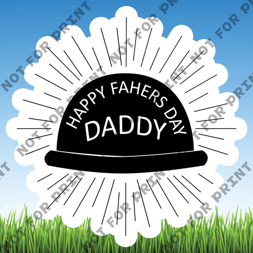 ACME Yard Cards Large Father's Day Word Flair #013