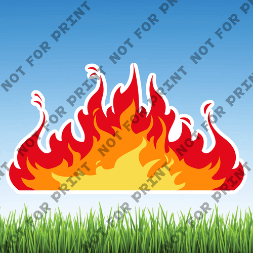 ACME Yard Cards Large Fire #001