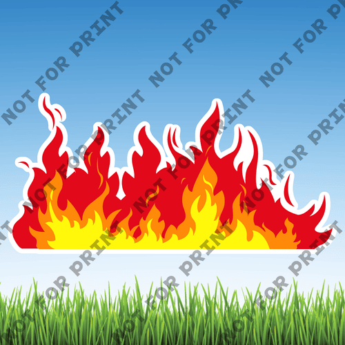 ACME Yard Cards Large Fire #002
