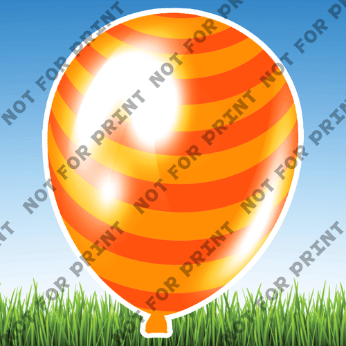 ACME Yard Cards Large Flower Balloons #001