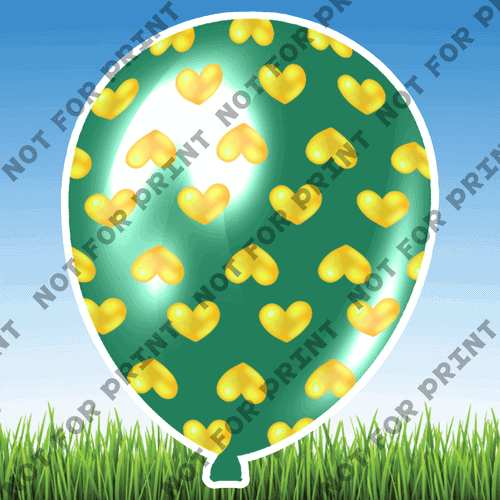 ACME Yard Cards Large Flower Balloons #002