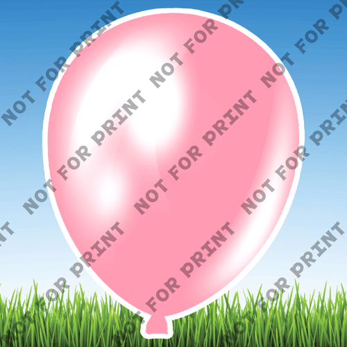 ACME Yard Cards Large Flower Balloons #005