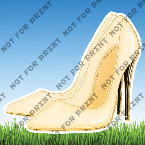 ACME Yard Cards Large Gold & Cream Wedding Theme #031