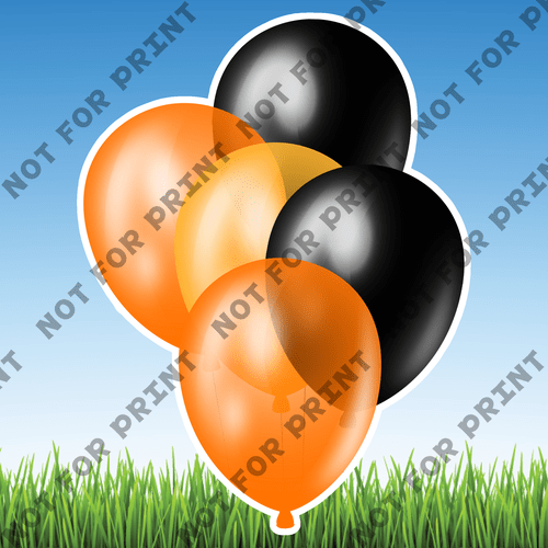 ACME Yard Cards Large Halloween Balloons #045