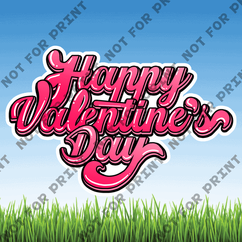 ACME Yard Cards Large Happy Valentines Sign #002