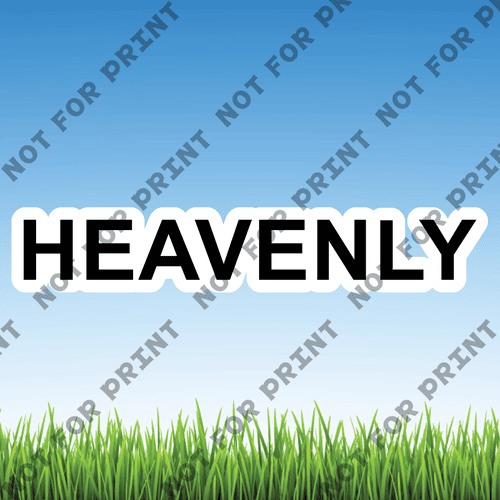 ACME Yard Cards Large Heavenly Word Flair #002