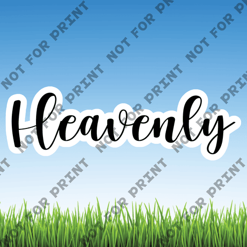 ACME Yard Cards Large Heavenly Word Flair #003