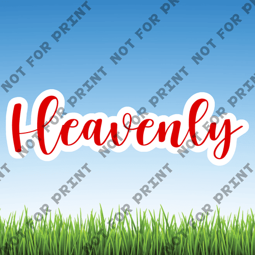 ACME Yard Cards Large Heavenly Word Flair #004