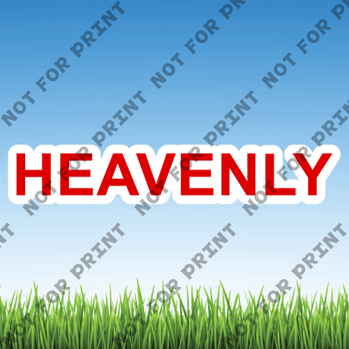 ACME Yard Cards Large Heavenly Word Flair #005