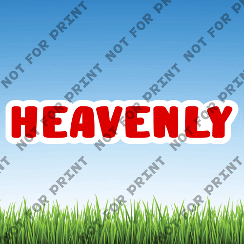 ACME Yard Cards Large Heavenly Word Flair #006
