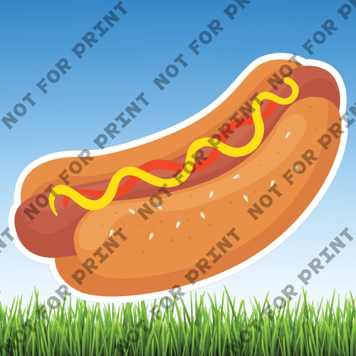 ACME Yard Cards Large Hot Dog Cart #001