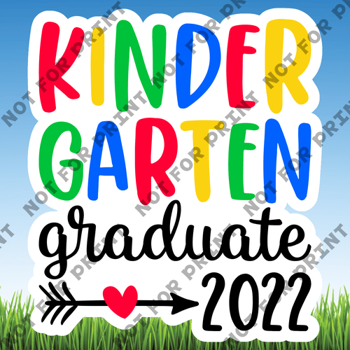 ACME Yard Cards Large Kindergarten Grad Word Flair #011