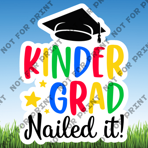 ACME Yard Cards Large Kindergarten Grad Word Flair #012
