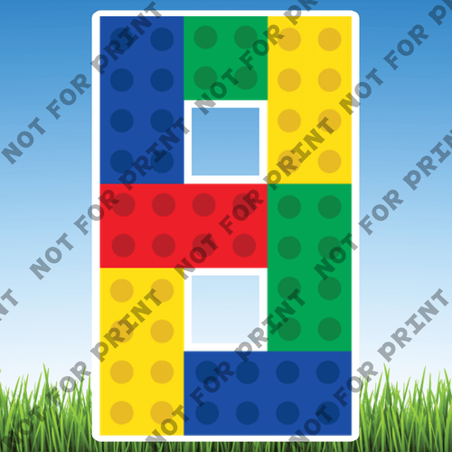 ACME Yard Cards Large Lego Alphabet & Numbers  #008