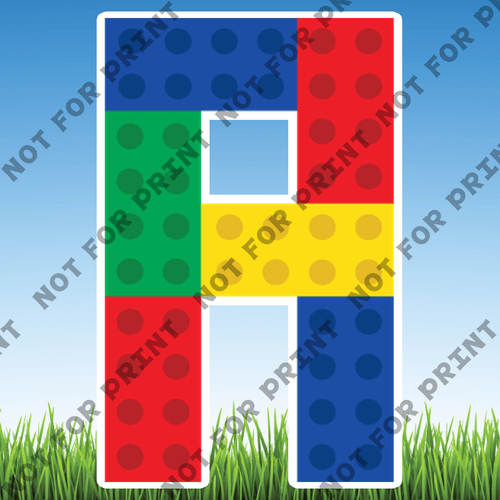 ACME Yard Cards Large Lego Alphabet & Numbers  #010