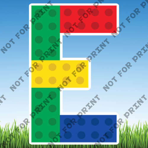 ACME Yard Cards Large Lego Alphabet & Numbers  #019