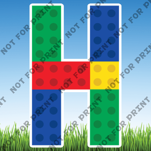 ACME Yard Cards Large Lego Alphabet & Numbers  #025