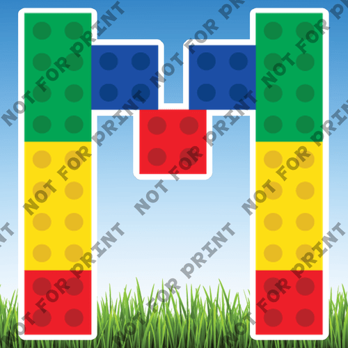 ACME Yard Cards Large Lego Alphabet & Numbers  #031