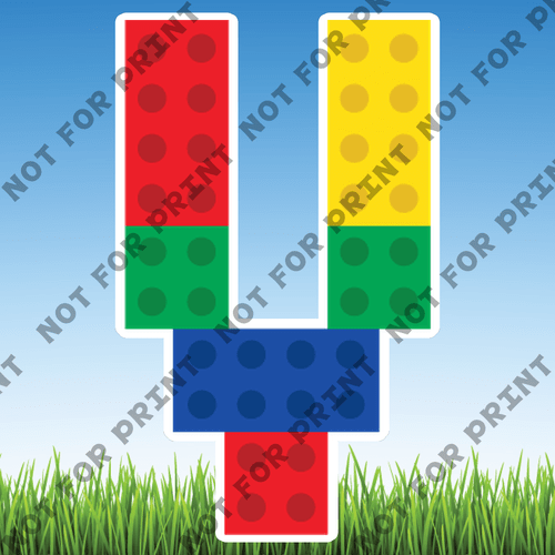 ACME Yard Cards Large Lego Alphabet & Numbers  #046