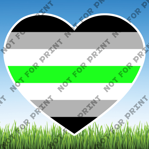 ACME Yard Cards Large LGBTQ Hearts #001
