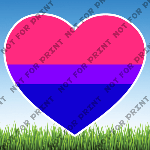 ACME Yard Cards Large LGBTQ Hearts #005