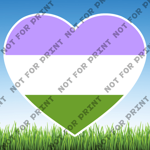 ACME Yard Cards Large LGBTQ Hearts #009