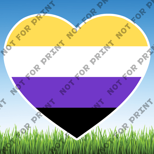 ACME Yard Cards Large LGBTQ Hearts #011