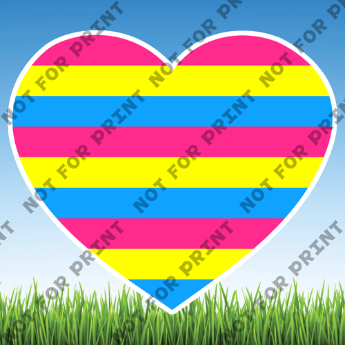 ACME Yard Cards Large LGBTQ Hearts #014