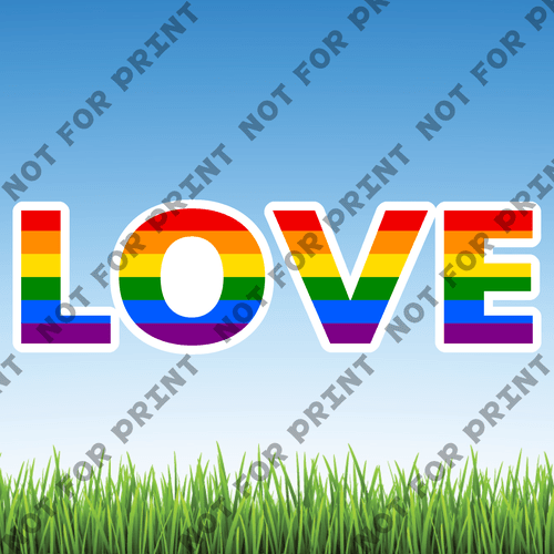 ACME Yard Cards Large LGBTQ Word Flair #004