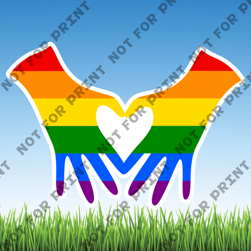 ACME Yard Cards Large LGBTQ Word Flair #009