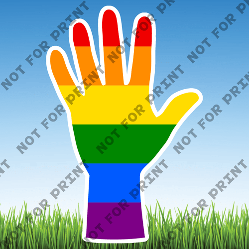 ACME Yard Cards Large LGBTQ Word Flair #010