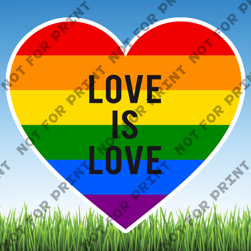 ACME Yard Cards Large LGBTQ Word Flair #038