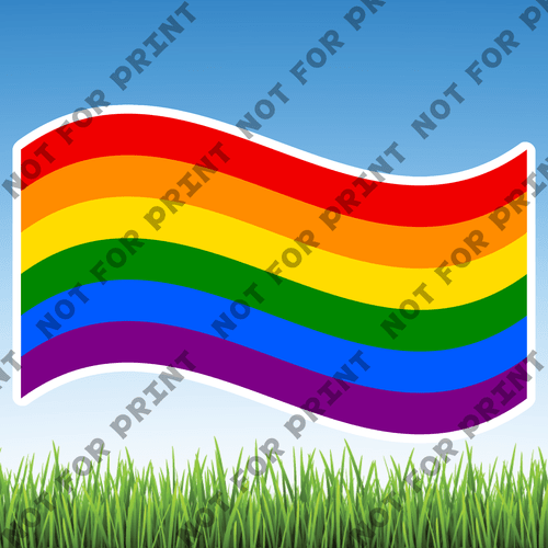 ACME Yard Cards Large LGBTQ Word Flair #043