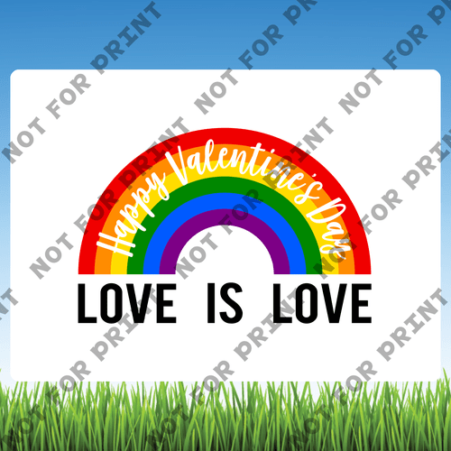 ACME Yard Cards Large LGBTQ Word Flair #054