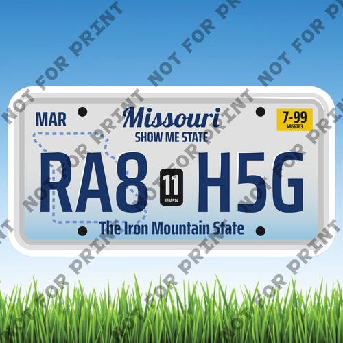 ACME Yard Cards Large License Plate #039