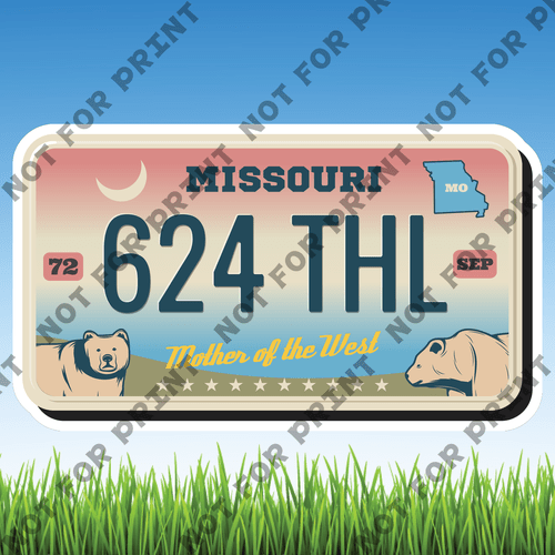 ACME Yard Cards Large License Plate #040