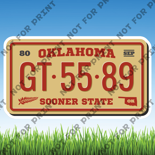 ACME Yard Cards Large License Plate #052