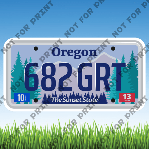 ACME Yard Cards Large License Plate #053