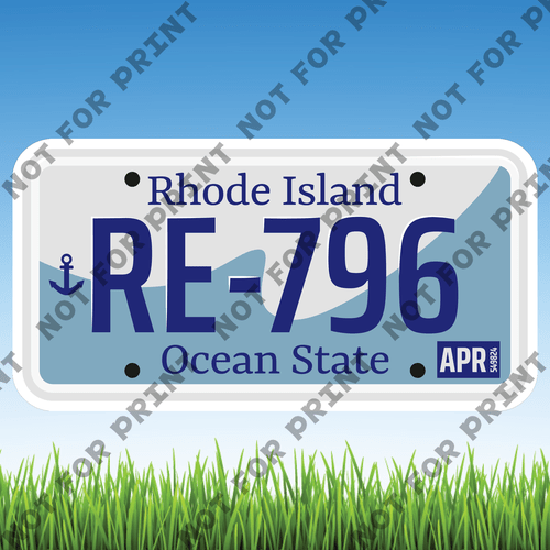 ACME Yard Cards Large License Plate #057